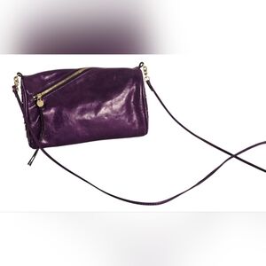 Rebecca Minkoff Purple Leather Crossbody Bag with Gold Hardware